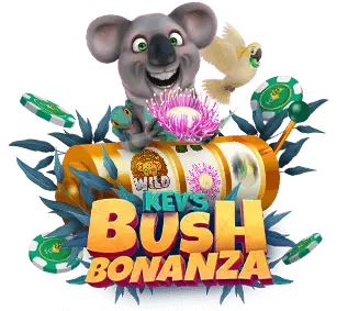 Kev the koala in Fair Go's Kev's Bush Bonanza artwork